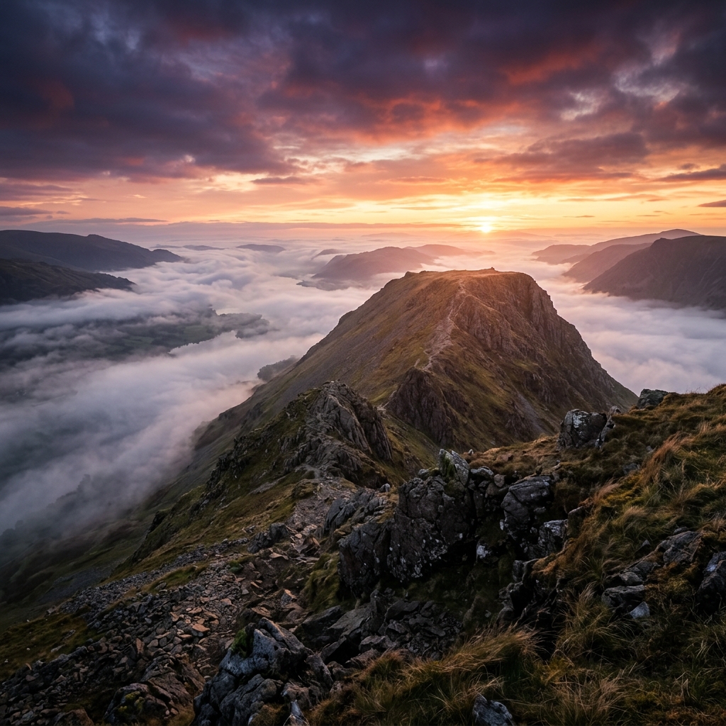 Helvellyn at dawn